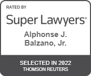 Rated By Super Lawyers | Alphonse J. Balzano, Jr. | Selected In 2022 | Thomson Reuters